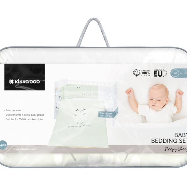 Бебешки спален комплект 6 части 70/140 Sleepy Sheepin stock
