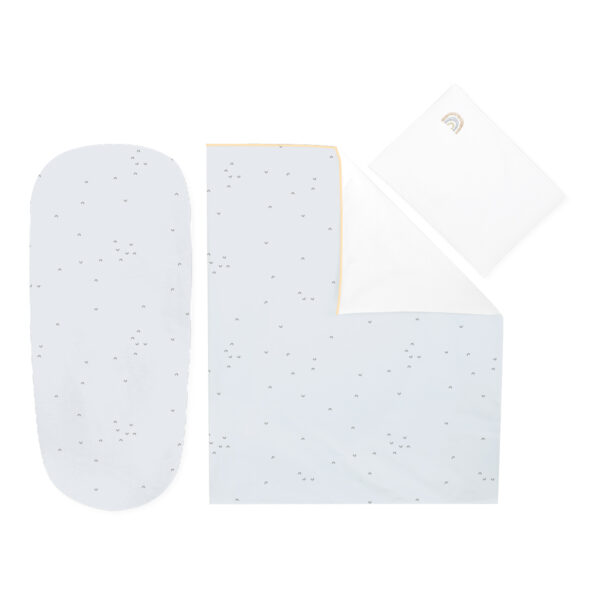 Бебешки спален комплект за количка 6 части Stripy Friendsin stock