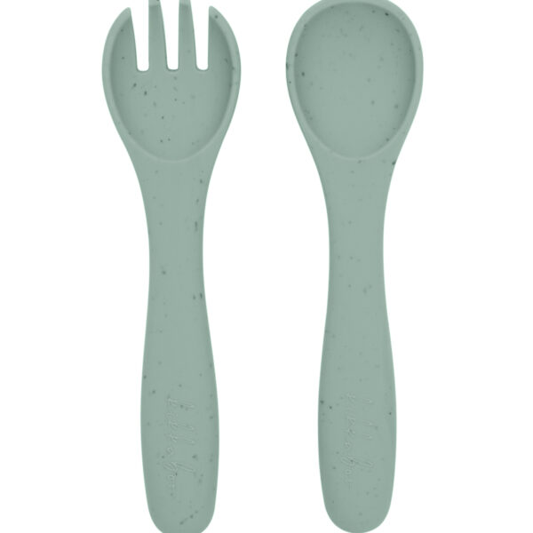 Сет вилица и лъжица Platinum Silicone Sagein stock