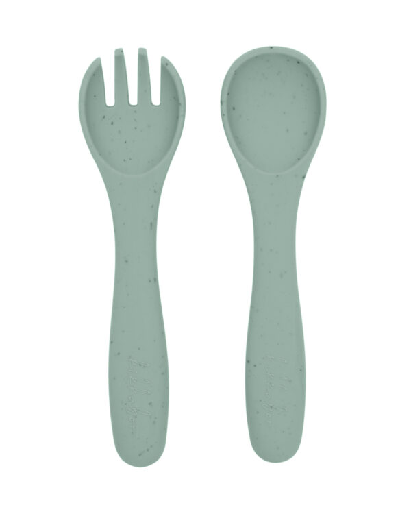 Сет вилица и лъжица Platinum Silicone Sagein stock