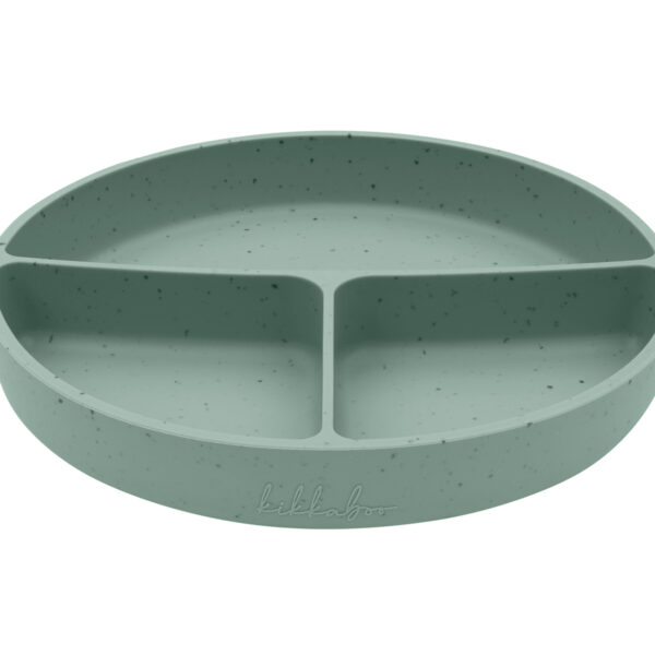 Чиния с отделения и вакуумно дъно Platinum Silicone Sagein stock