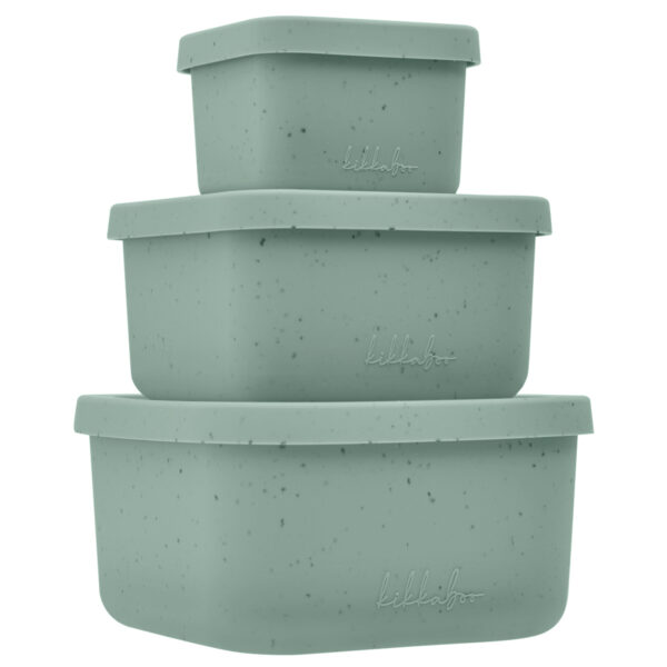 Сет кутии за храна 3 бр Platinum Silicone Sagein stock