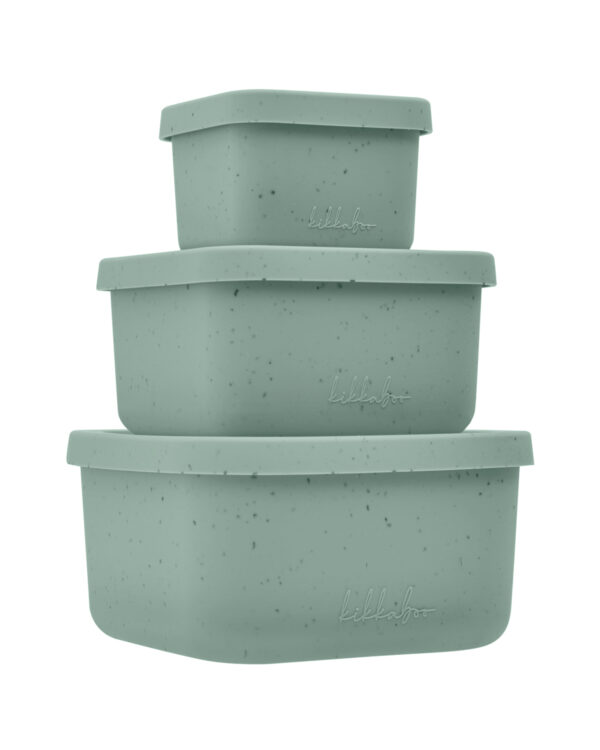 Сет кутии за храна 3 бр Platinum Silicone Sagein stock