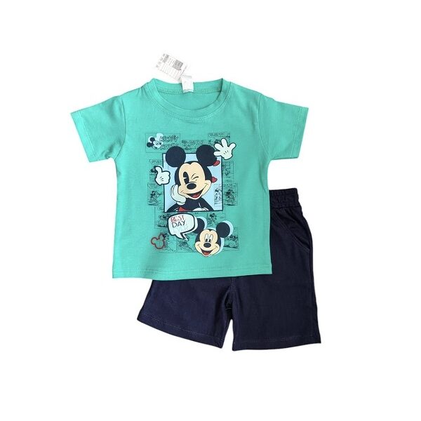 Komplekt s Mickey v zeleno