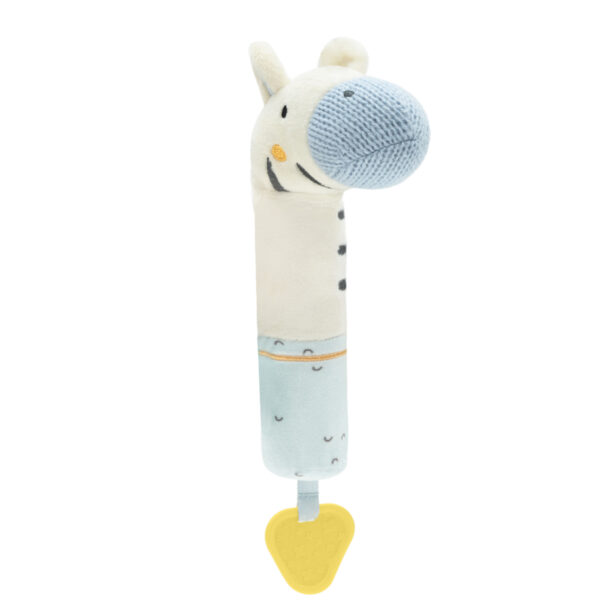 Играчка пискун с гризалка Stripy Friendsin stock