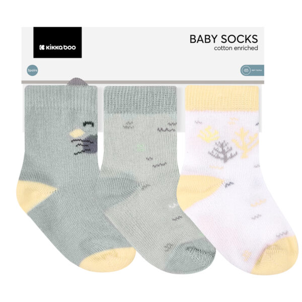 Бебешки чорапи с 3D уши Seally Me 0-6мin stock