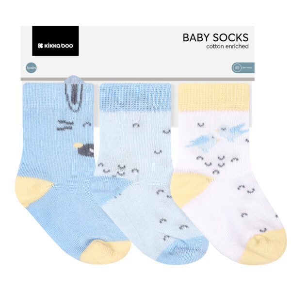 Бебешки чорапи с 3D уши Stripy Friends 1-2гin stock