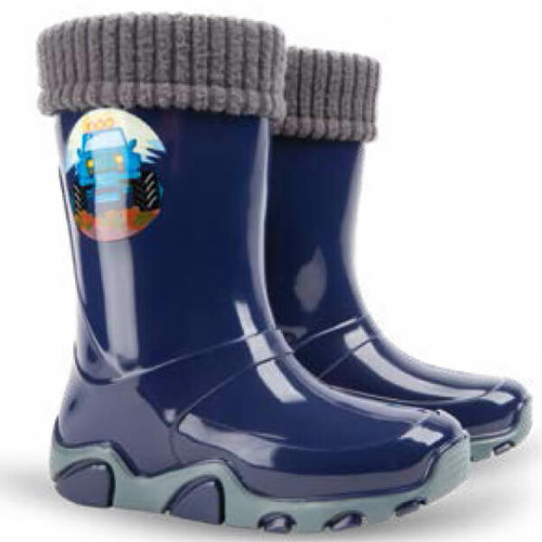 DEMAR Гумени Ботуши 0402-0403-D (20-35) ТЪМНО СИН