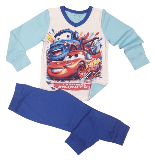 Детска пижама с дълъг ръкав с коли - Венера
