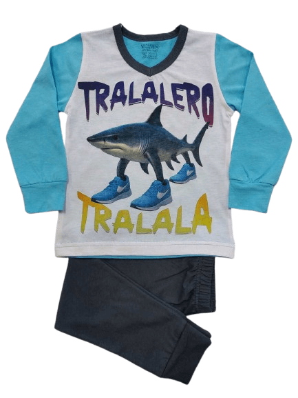 Детска пижама с дълъг ръкав с Tralalero Tralala - Венера