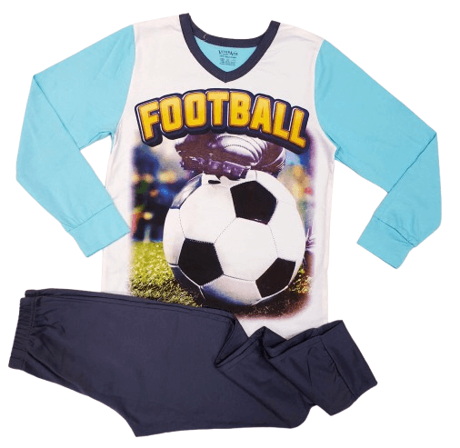 Детска пижама с дълъг ръкав за момче Футбол