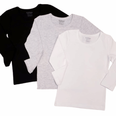 Детски комплект блузи с дълъг ръкав – 3 броя Венера