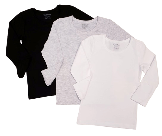 Детски комплект блузи с дълъг ръкав – 3 броя Венера