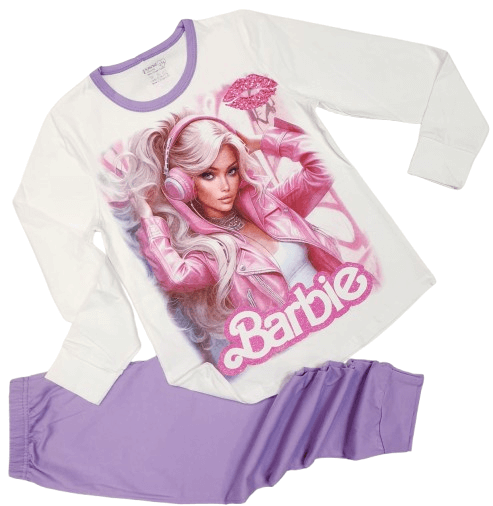 Пижама с дълъг ръкав за момиче Барби-Венера