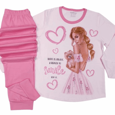 Пижама с дълъг ръкав за момиче-Венера