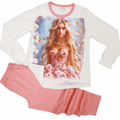 Пижама с дълъг ръкав за момиче - Венера