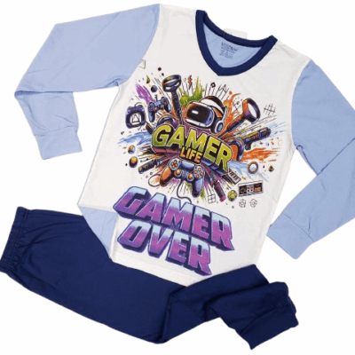 Пижама Венера дълъг ръкав Game over