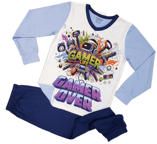 Пижама Венера дълъг ръкав Game over