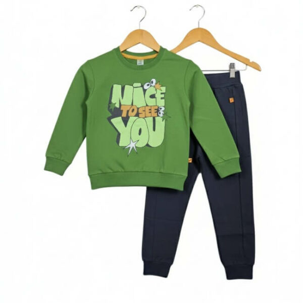 рач комплект за момче в зелено