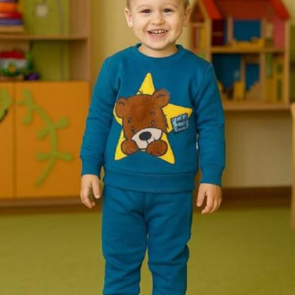 Ватиран комплект Рач в синьо мече в звезда