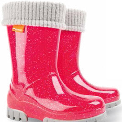 DEMAR Гумени Ботуши 0406-0407-G (Size 20-35) РОЗОВ БРОКАТ