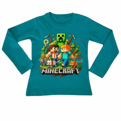 Детска цветна блуза за момче Minecraft