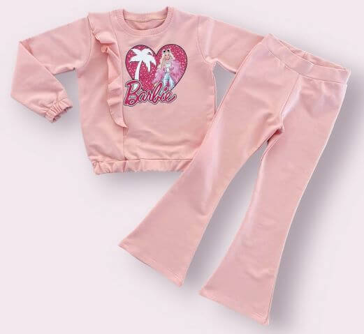 Детски комплект с панталон тип чарлстон с мотив на БарбиСевтекс