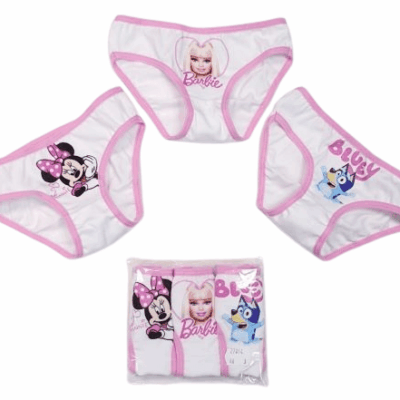 Детски памучни бикини за момиче с 3 героя Венера