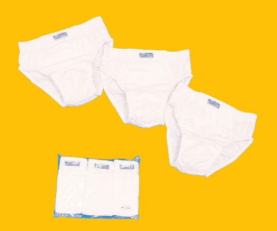 Детски слипове в бяло 3 броя - Венера