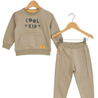 Детски спортен комплект за момче 2 части в зелен цвят Rach