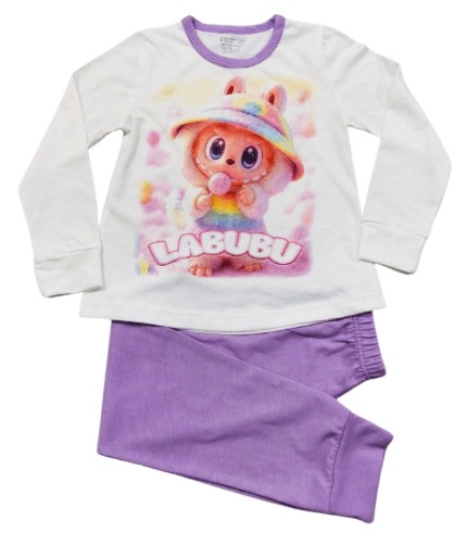 Детска пижама сингъл за момиче Labubu *Венера