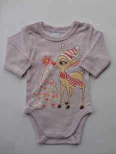 Коледно боди за момиче Еленче и елха Сали