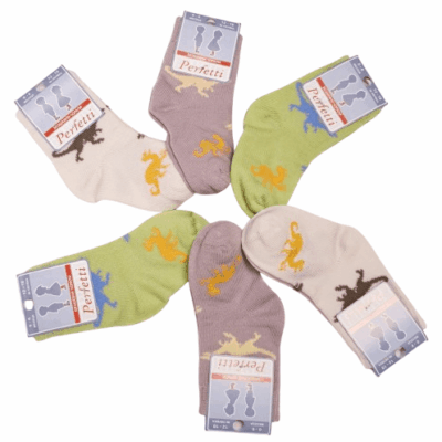 Комплект 6 бр. чорапи за момче Динозавърчета *Perfetti