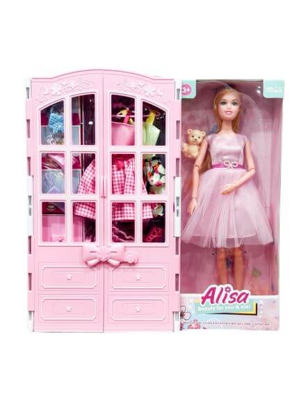Комплект гардероб с кукла Барби и аксесоари