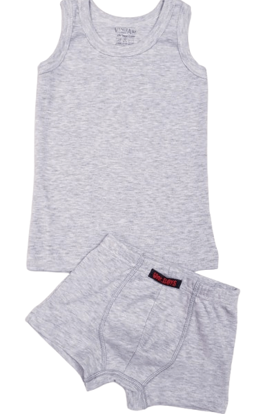 Комплект за момче с боксер Рипс св. сив - VENERA