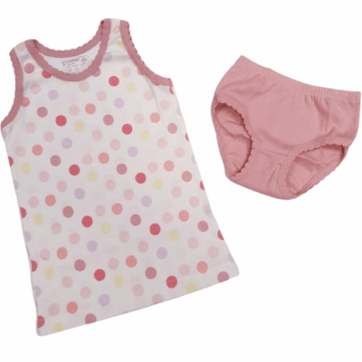 Комплект за момиче точки с широка презрамка Венера