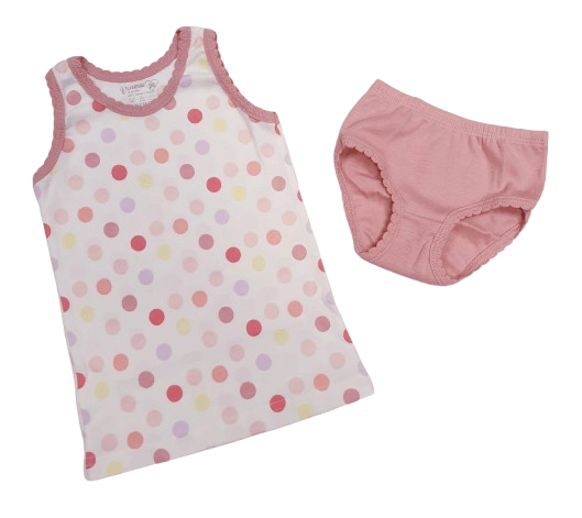 Комплект за момиче точки с широка презрамка Венера