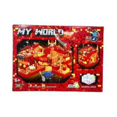 Конструктор My World City of Light and Lava Cave