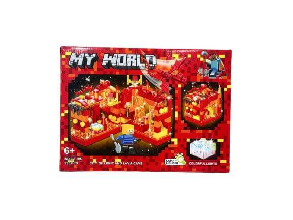 Конструктор My World City of Light and Lava Cave