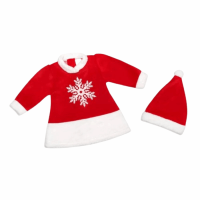Детска коледна рокля с шапка * Sunny kids