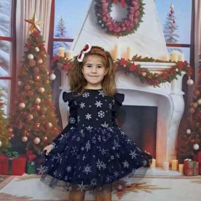 Рокля Коледна Снежинки Севтекс