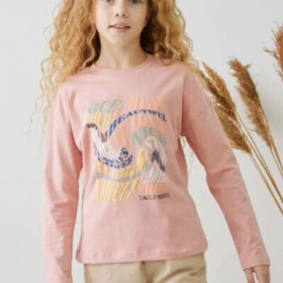 Тънка блуза момиче с дълъг ръкав Cichlid