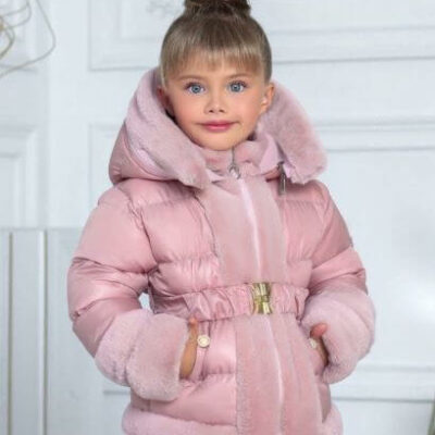 Детско яке за момиче розово