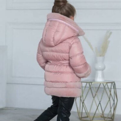 Детско яке за момиче розово