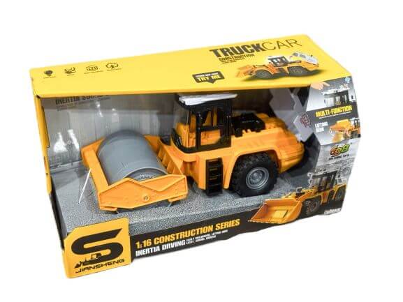 Жълт детски пътен валяк