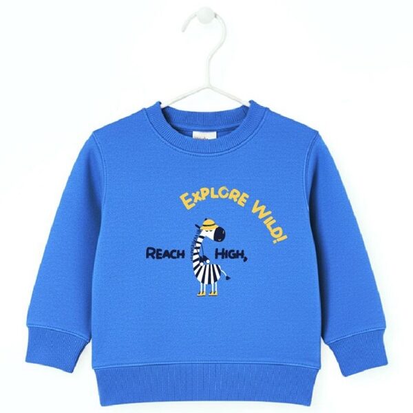 Rach Детски блузи за момче в синьо със Зебричка