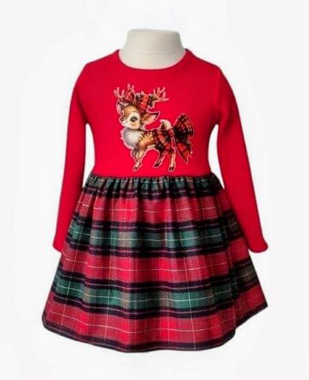 Детска коледна рокля - Светли