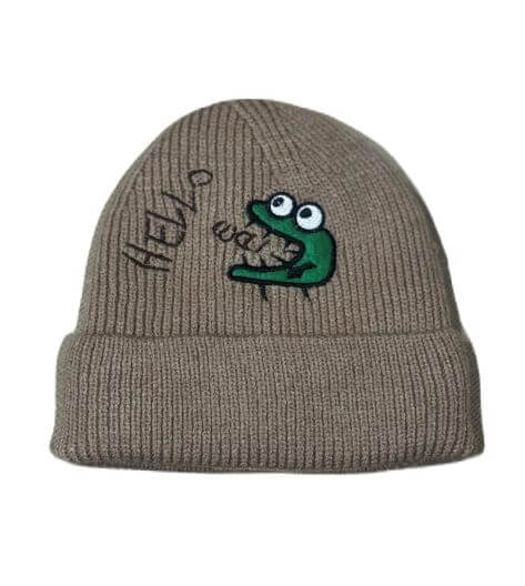 Детска плетена шапка Hello Dino