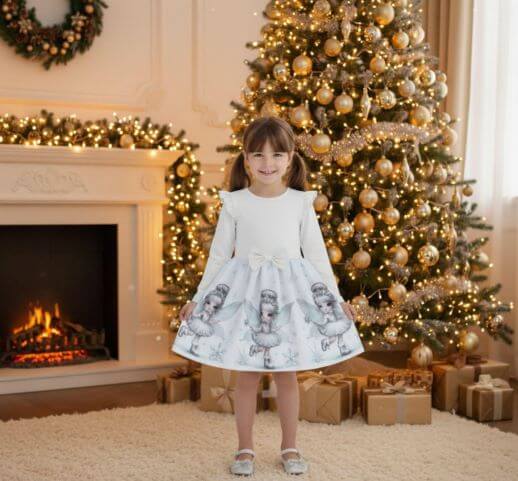 Детска рокля Коледно вълшебство - Мариела
