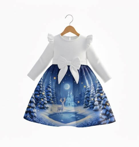 Детска рокля Зимна приказка - Мариела